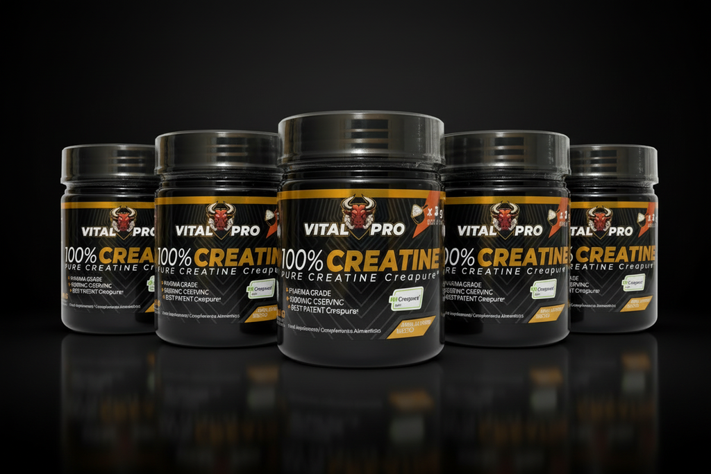 Pack de 5 Creatina Creapure® fondo negro